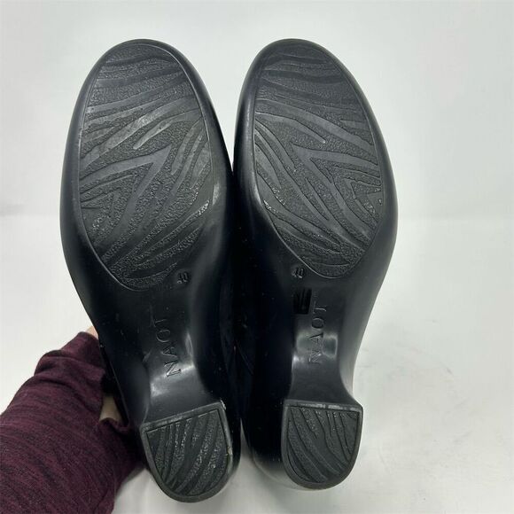 Naot Women's Black Laser Cut Suede Nubuck Pump Heels Size 40 (US 9) Formal - Picture 11 of 15